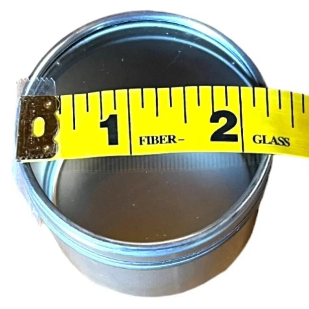 Box of 39 Silver 4-oz. Deep Round Tins w/Clear Plastic Lids & Magnetic Bottom